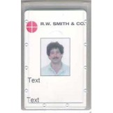 Budget Frosted Vertical Card Holder - 50 pack